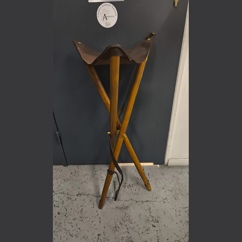 TREPIED COUNTRY LUXE BOIS/CUIR 100CM