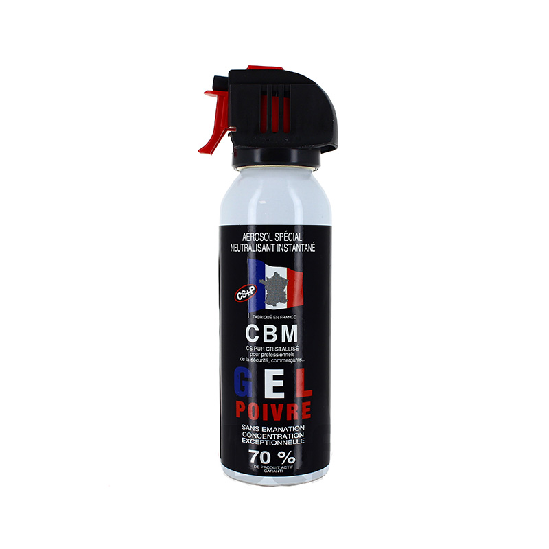 BOMBE GEL POIVRE DEFENSE CS 70% 100ML