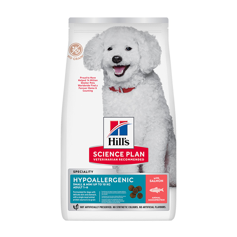 SCIENCE PLAN  ADULT MINI HYPOALLERGENIC SAUMON 1.5KG